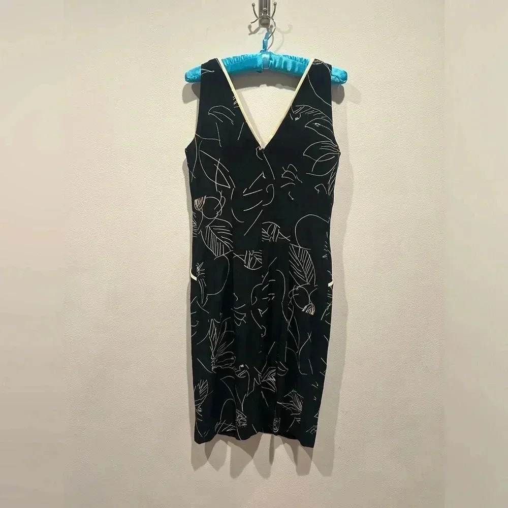 VINTAGE PAT MCDONAGH Midi Dress / Size 8 / - Picture 5 of 6